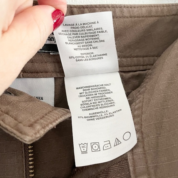 Vintage Y2K Cargo Skirt Columbia Asymmetrical stitching details Floral Brown 12 - Picture 7 of 13